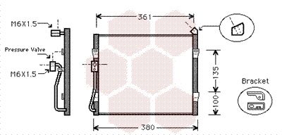 VAN WEZEL Kondensaator,kliimaseade 25005089